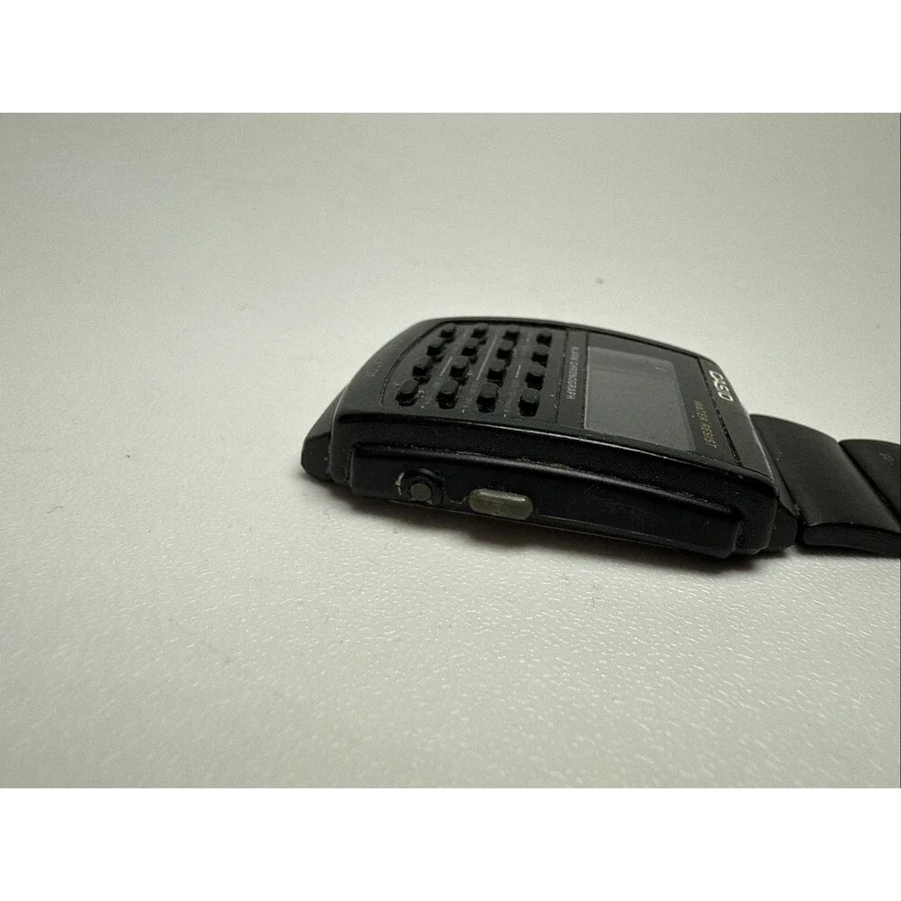 UNTESTED Casio CA-506 Digital Calculator Quartz Watch Black Bracelet
